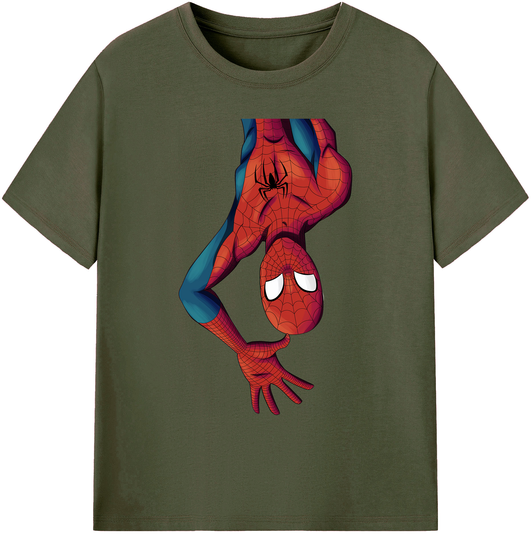 （画像用） Spider Man スパイダーマン 綿100％ メンズ半袖Tシャツ｜肌触りやわらか＆通気性